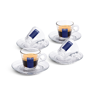 Coffret 4 tasses Espresso verre collection TRANSPARENZA