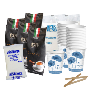 D8 Cremoso Kit 600 cafés grains+ lait écrémé